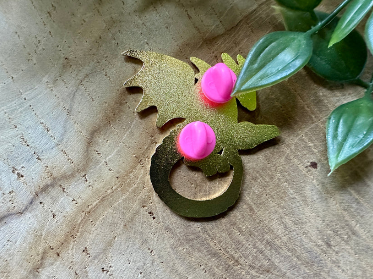 Pink Dragon Enamel Pin
