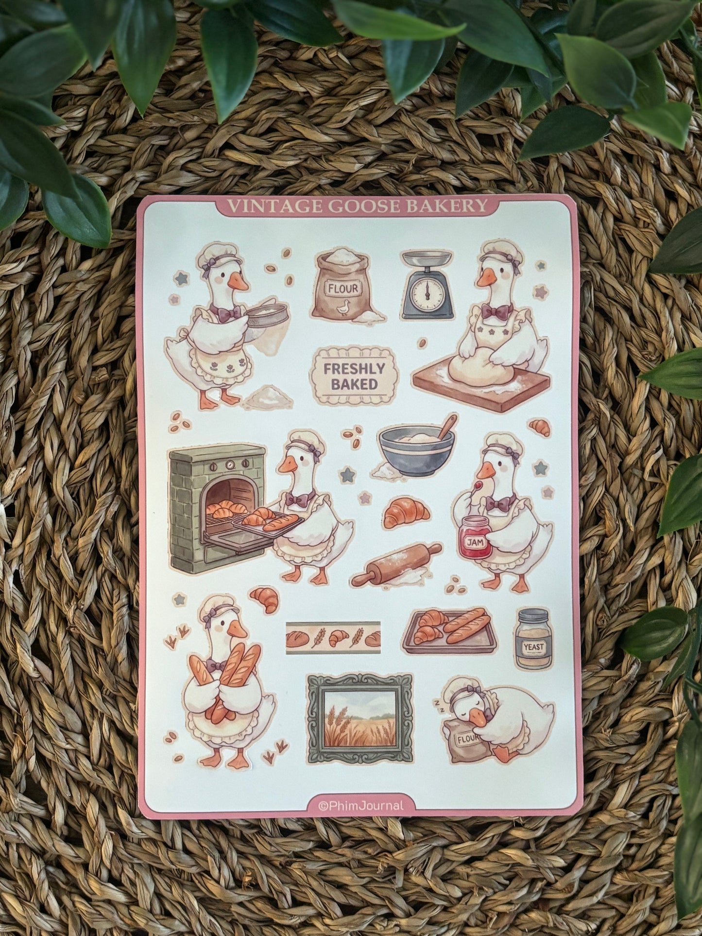 Vintage Goose Bakery #1 Sticker Sheet