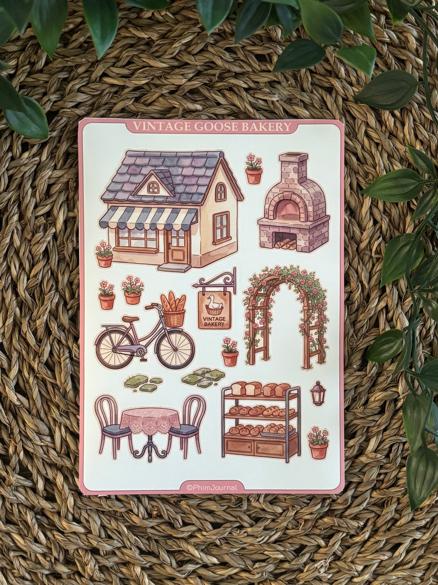 Vintage Goose Bakery #5 Sticker Sheet