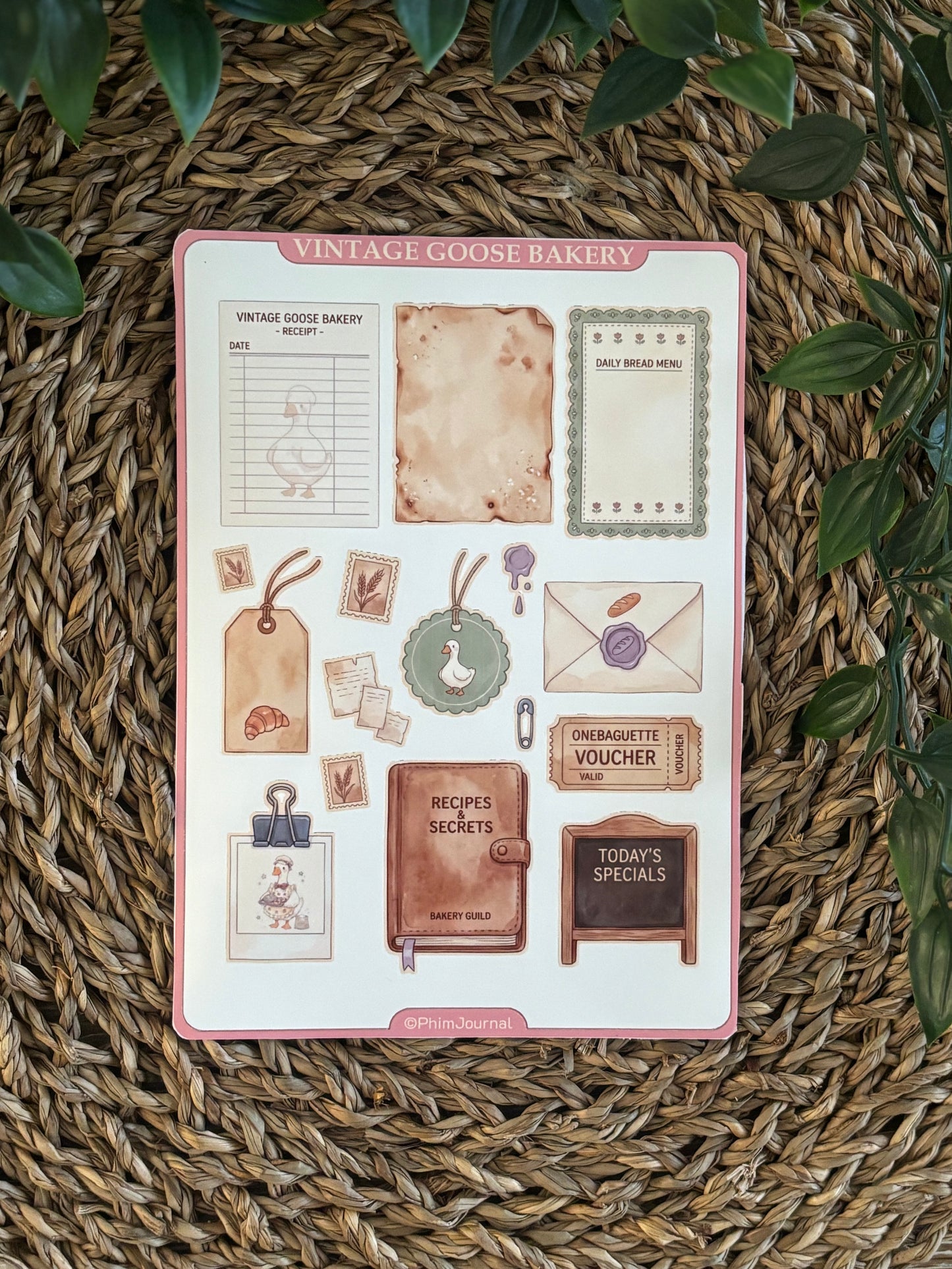 Vintage Goose Bakery #6 Sticker Sheet