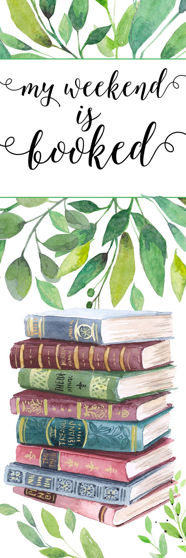 My Weekend is Booked Bokmerke