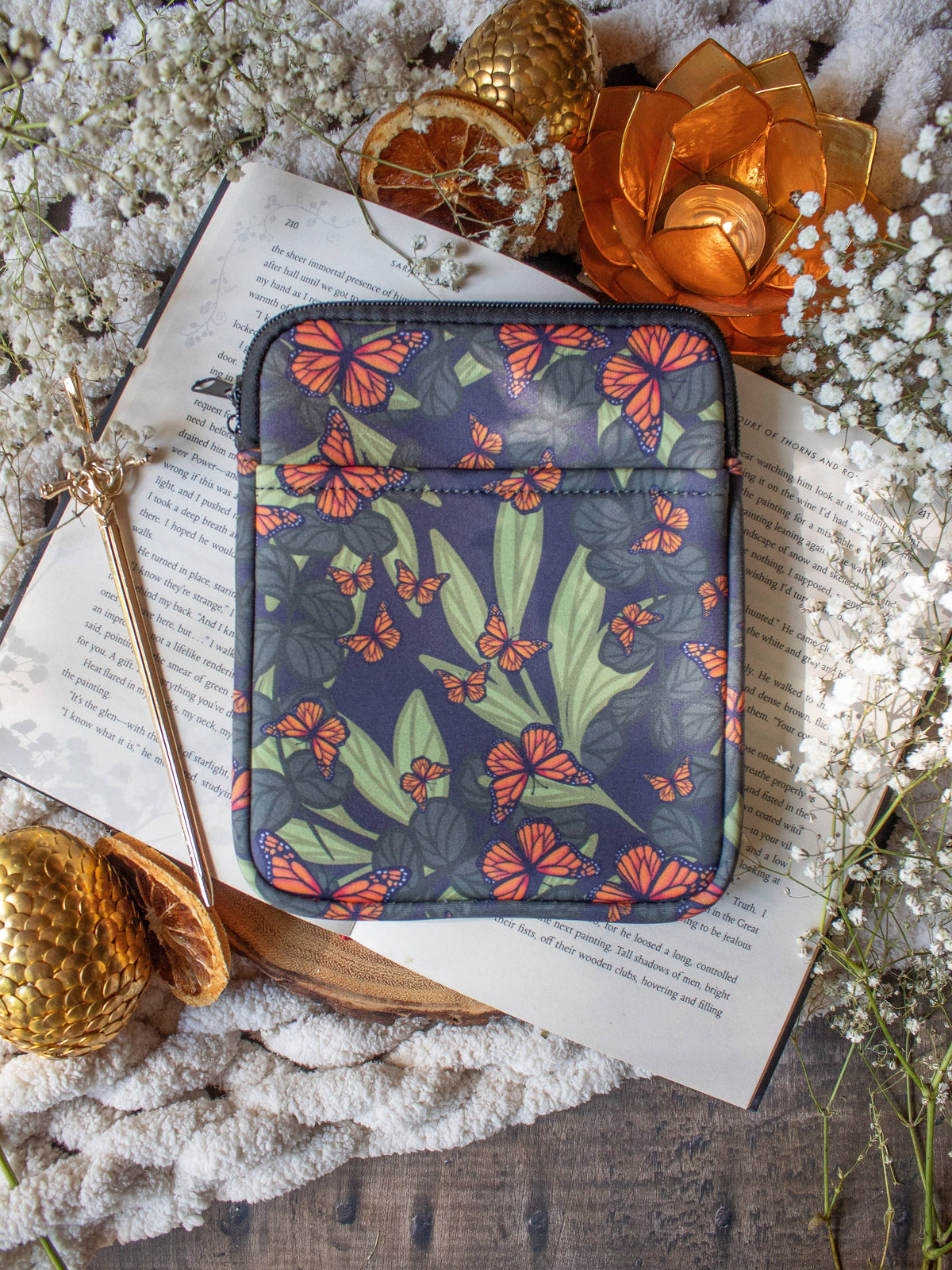 Butterfly Garden Neoprene E-Reader Sleeve