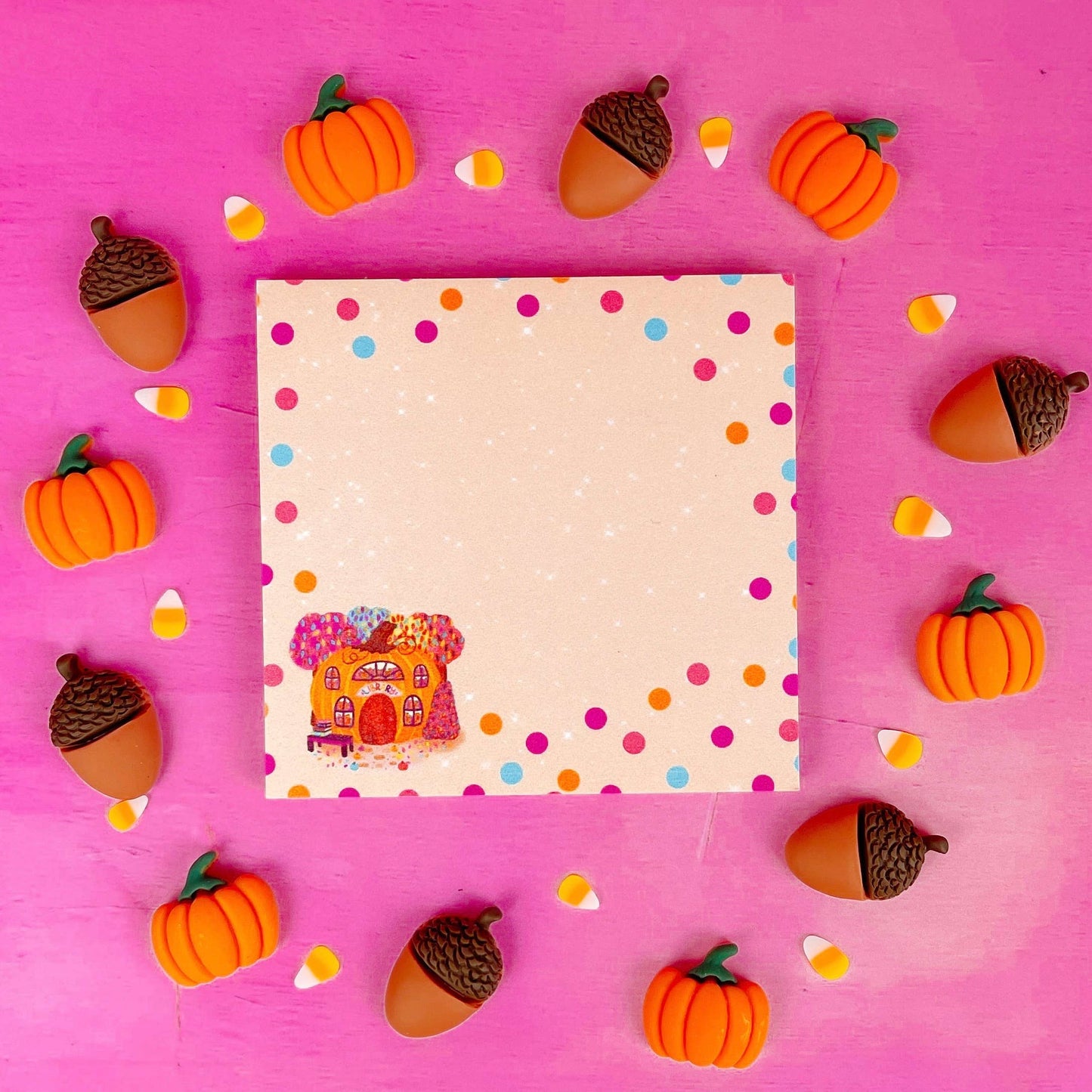Pumpkin Library Sticky Notes