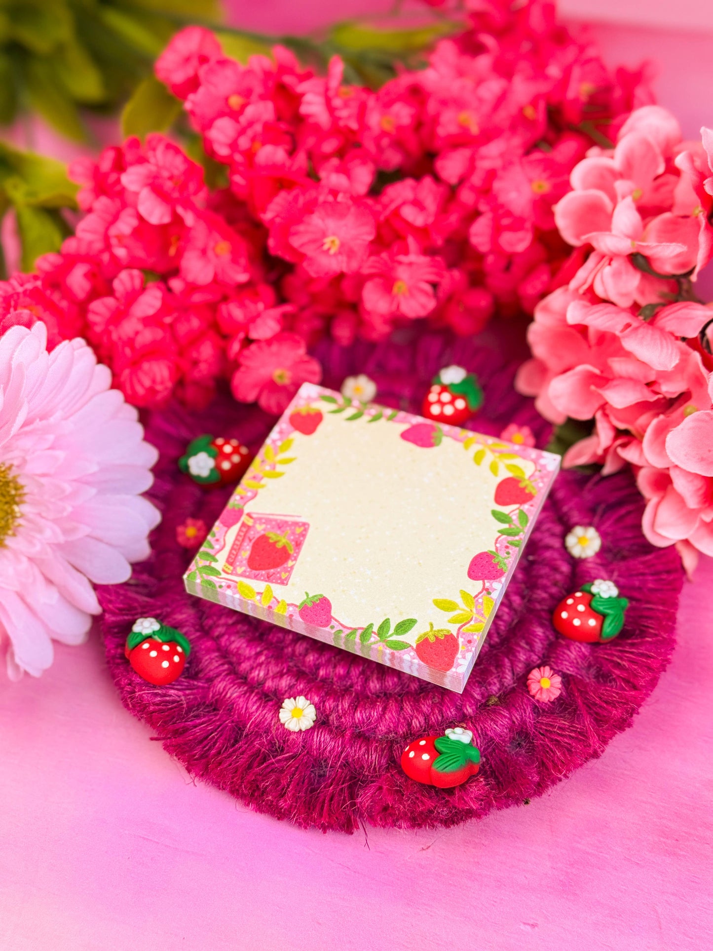 Strawberry Book Sticky Notes