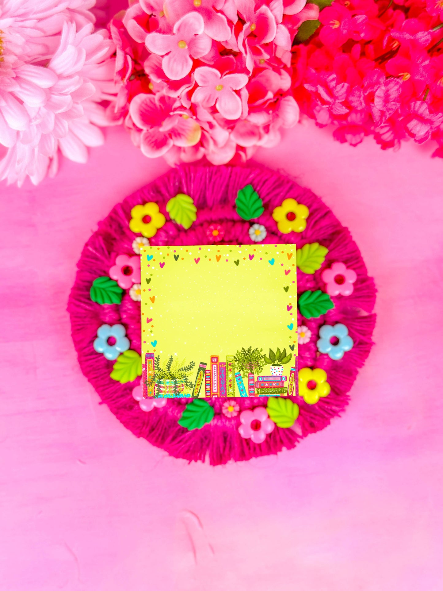 Botanical Book Shelf Sticky Notes