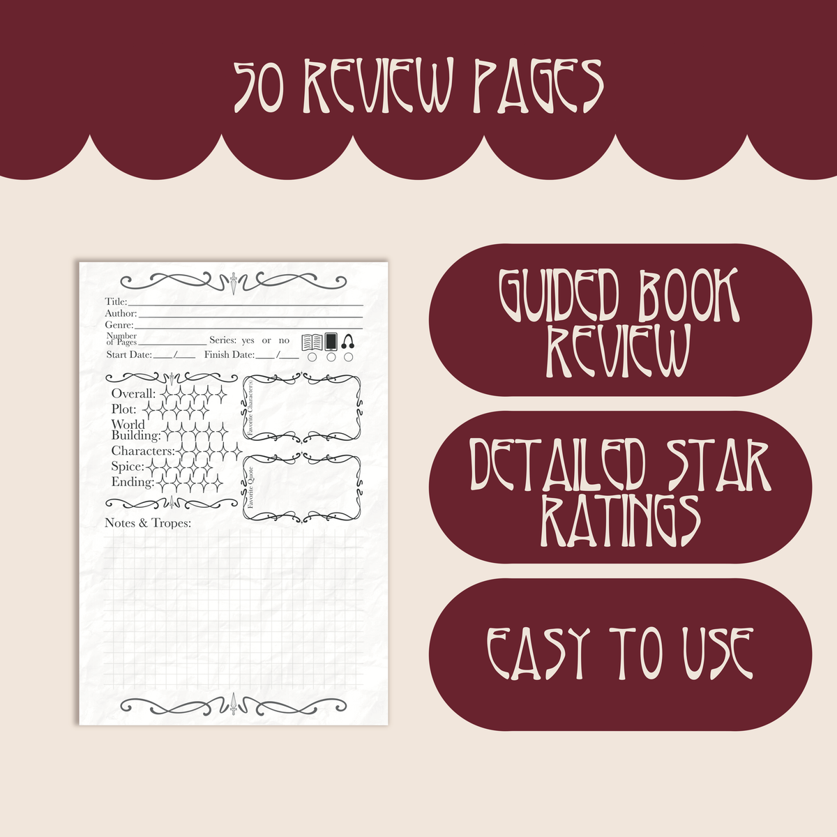 Fantasy Sword Reading Journal