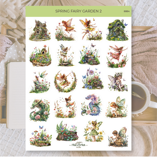 Spring fairy garden 2 Sticker sheet