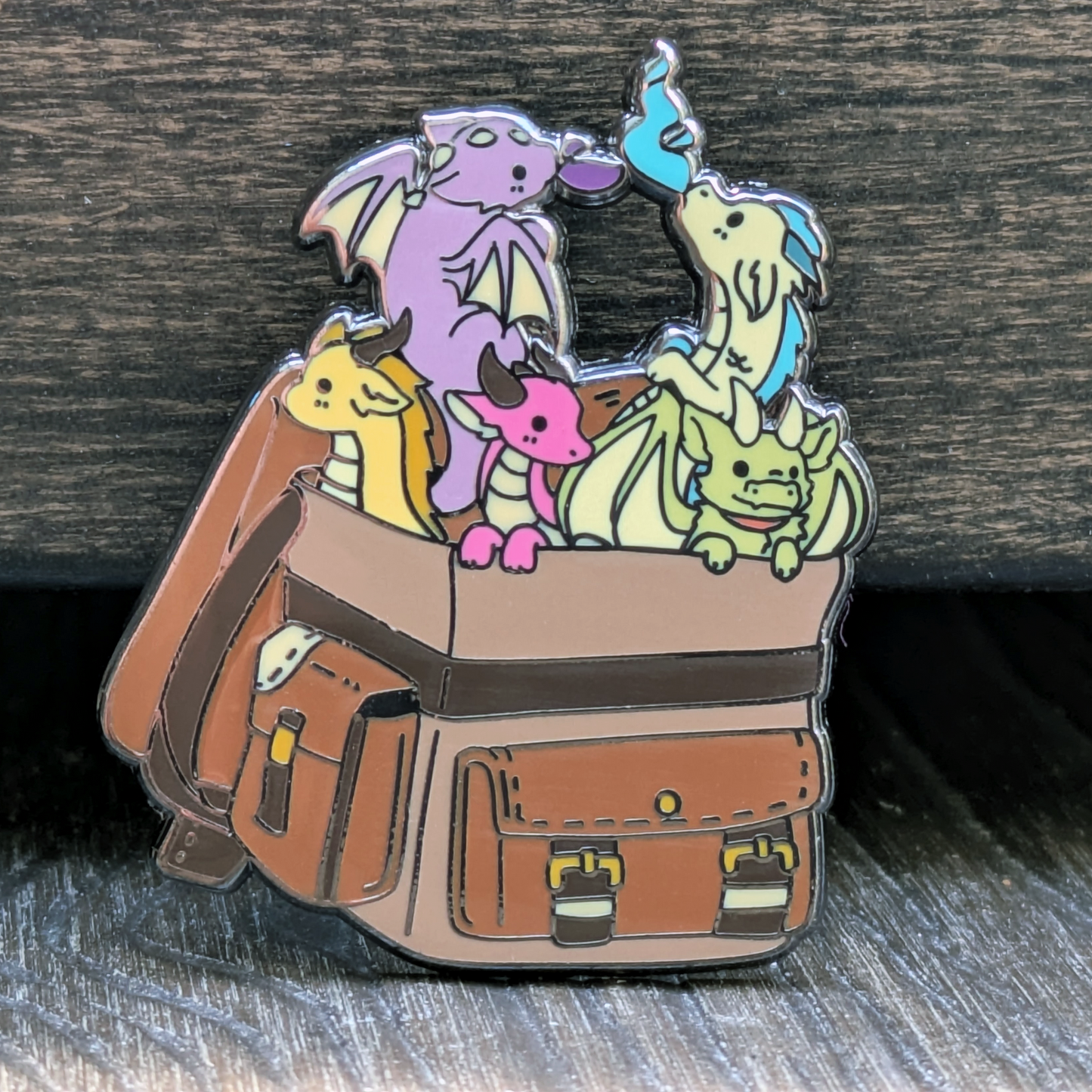Bag of Dragons Hard Enamel Pin