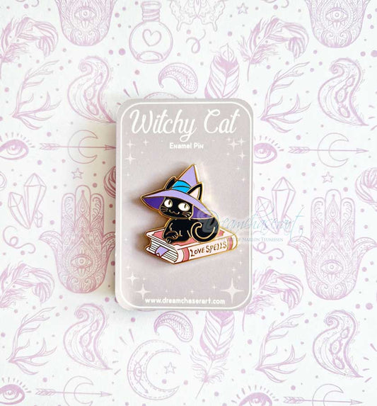 Witchy Kitty Enamel pin