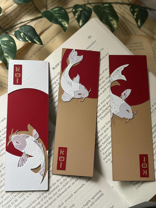 Koi Fish 3 stk Bokmerker