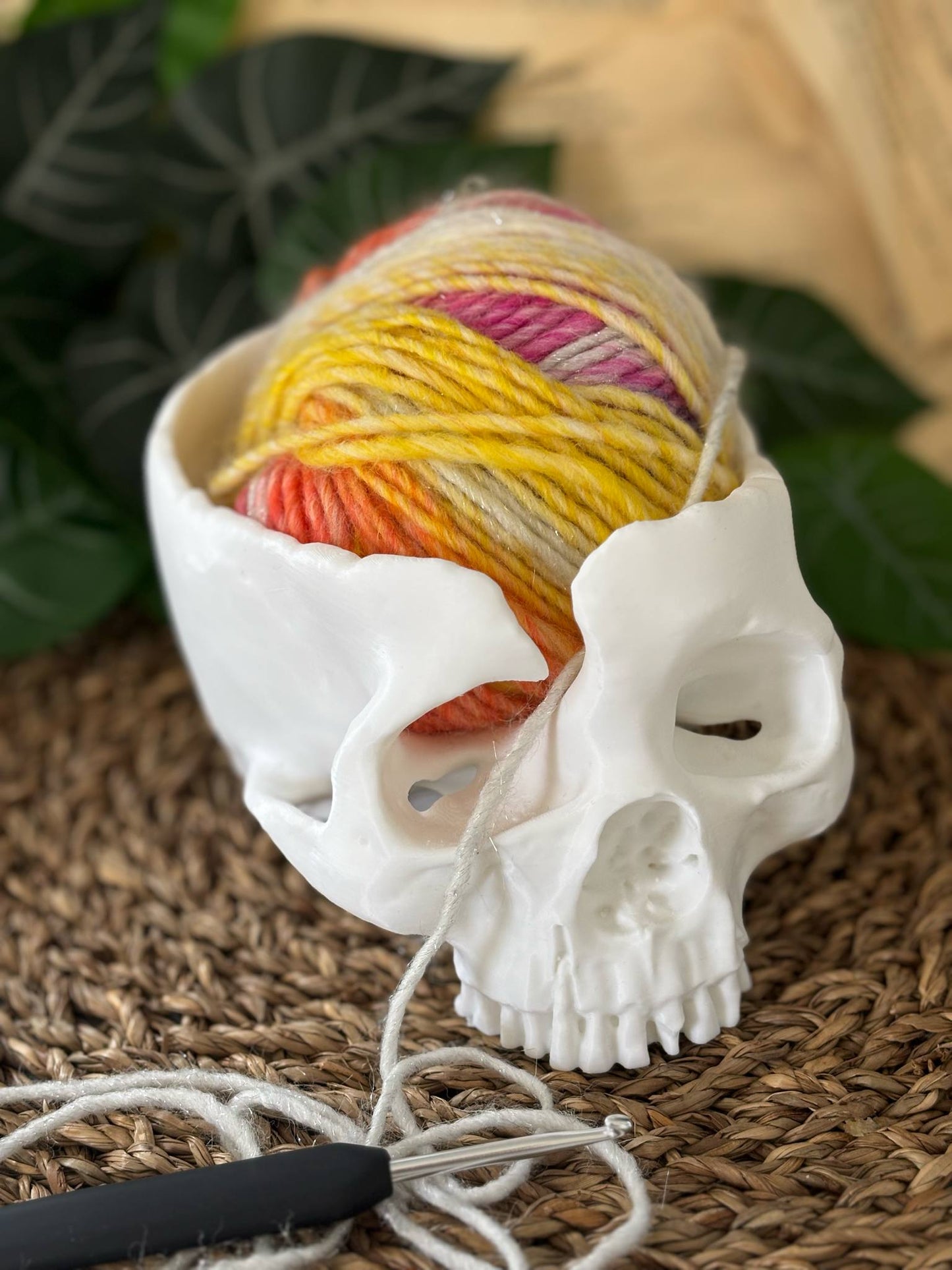 Hodeskalle skål / garnskål