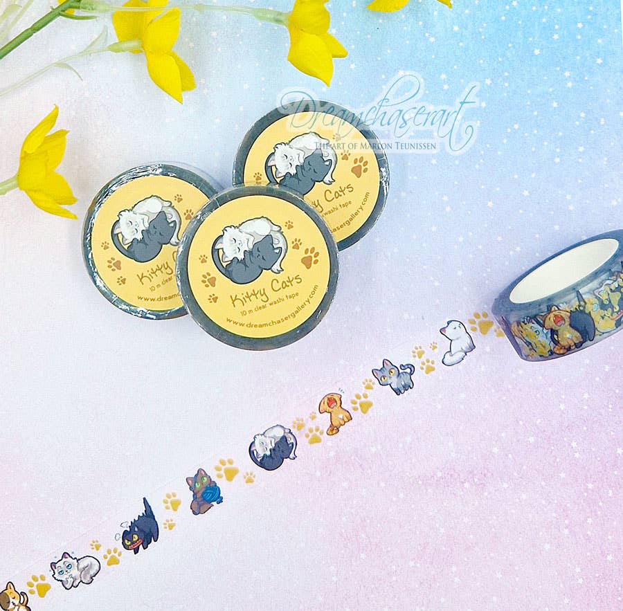 Kitty Cats clear transparent Washi Tape