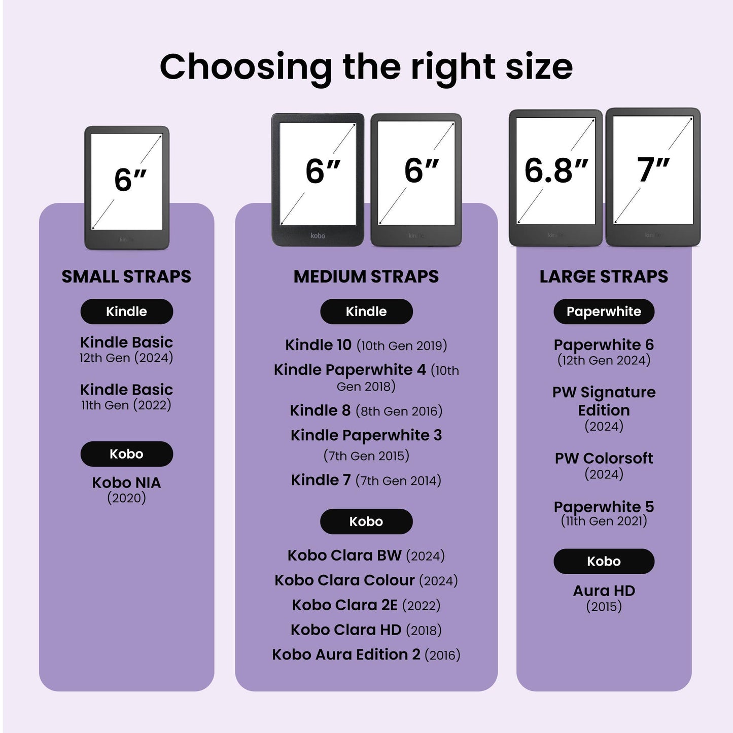 Kindle Strapsicles Lilac - 2 stk