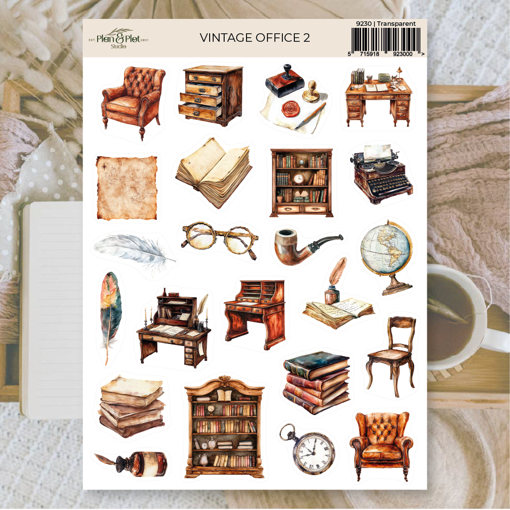 Vintage office 2 | Sticker sheet