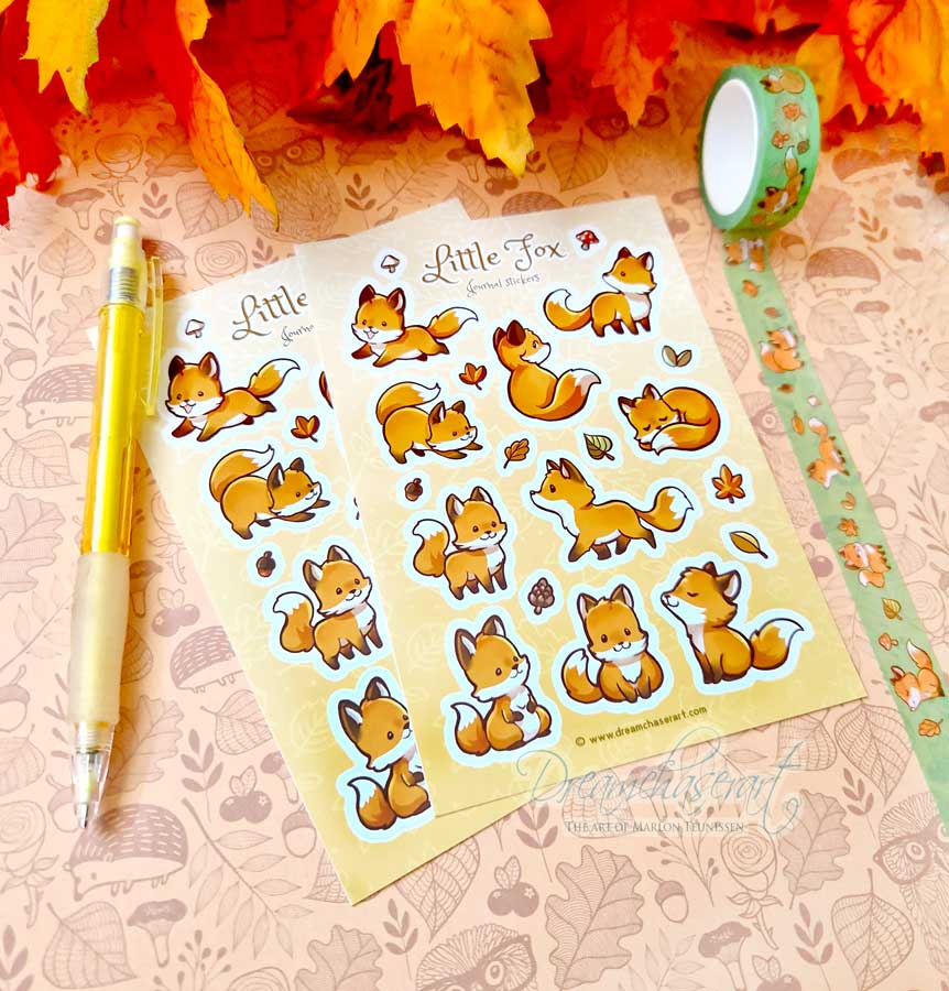 Little fox Sticker sheet