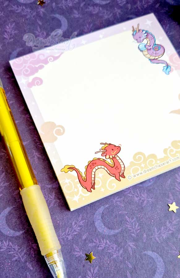 Dragon buddies – tear away memo pad