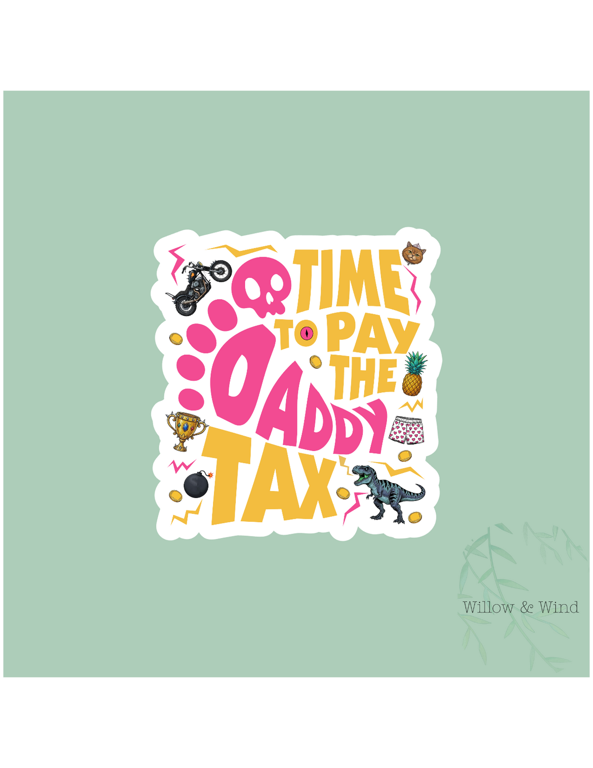 Daddy Tax - Dungeon Crawler Carl Sticker