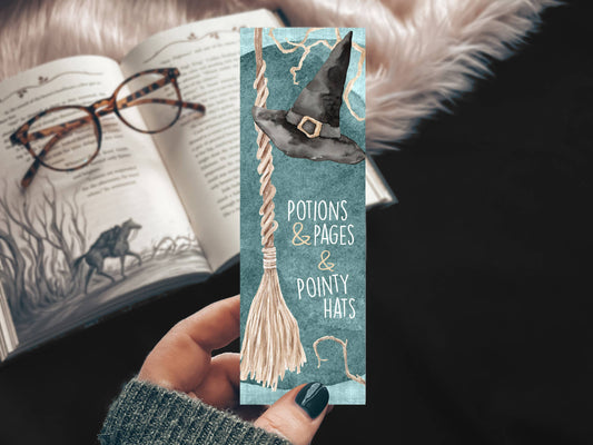 Potions and Pages Witchy Halloween Bokmerke 