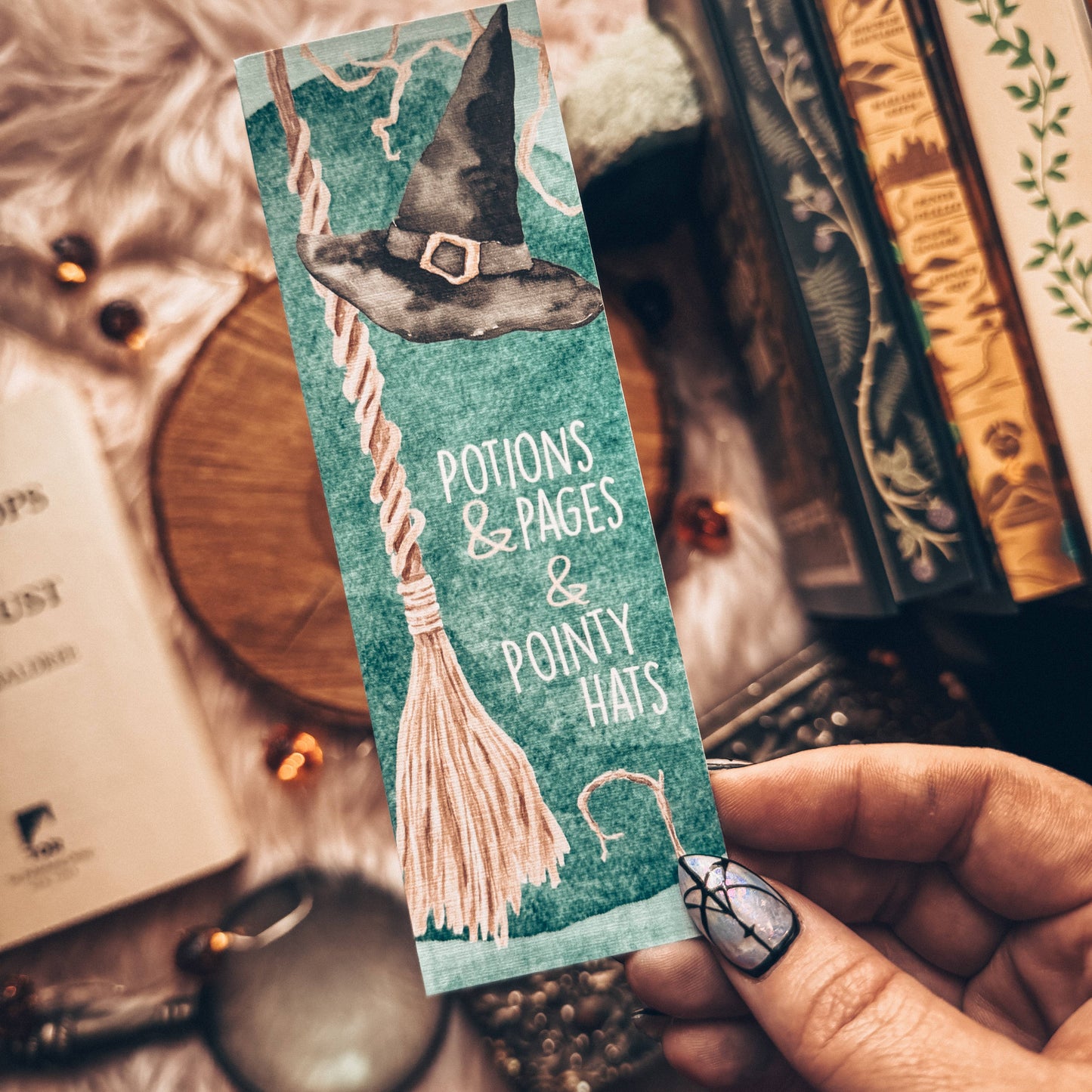 Potions and Pages Witchy Halloween Bokmerke 