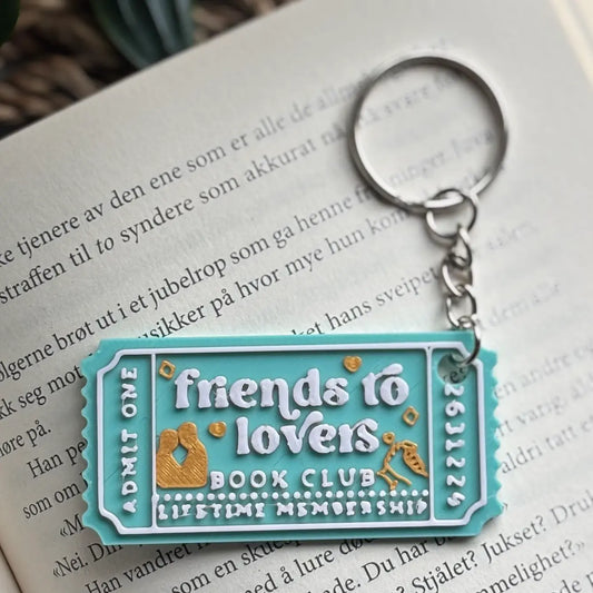 Friends to Lovers Book Club Nøkkelring