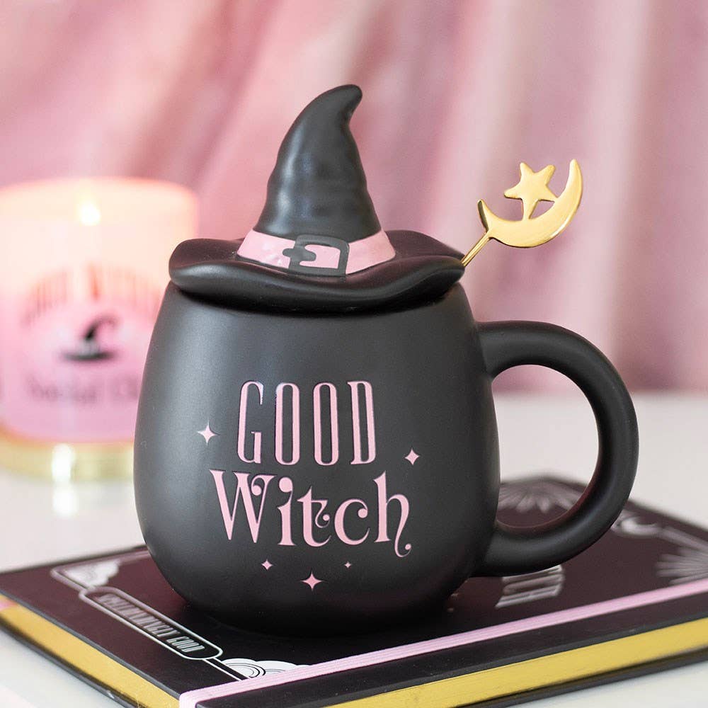 Good Witch Kopp med lokk og skje
