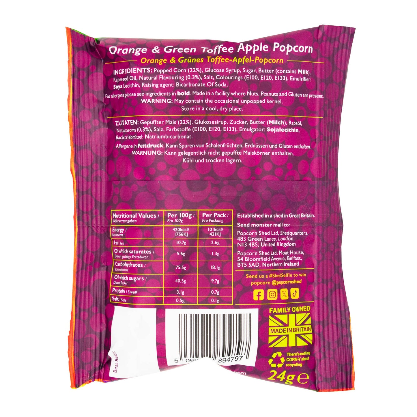Toffee Apple Popcorn