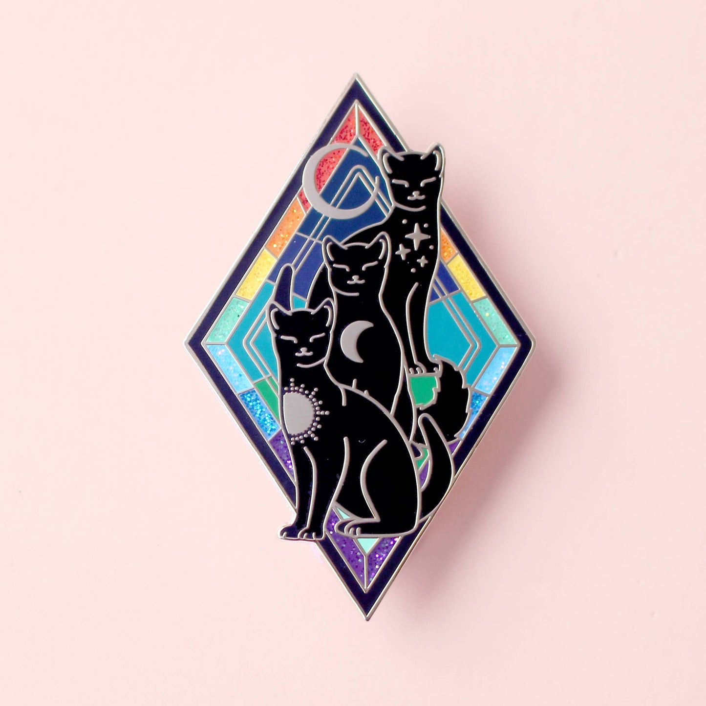 Rainbow Cats Enamel Pin