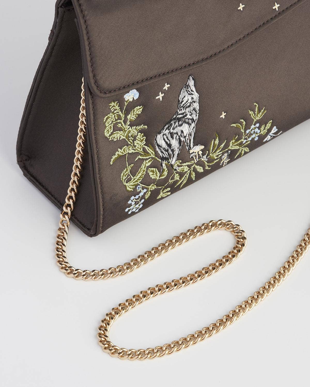 FABLE Wolf & Moon Brodert Veske