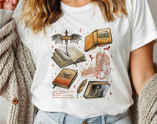 Fourth Wing Inspired Collage - T-skjorte