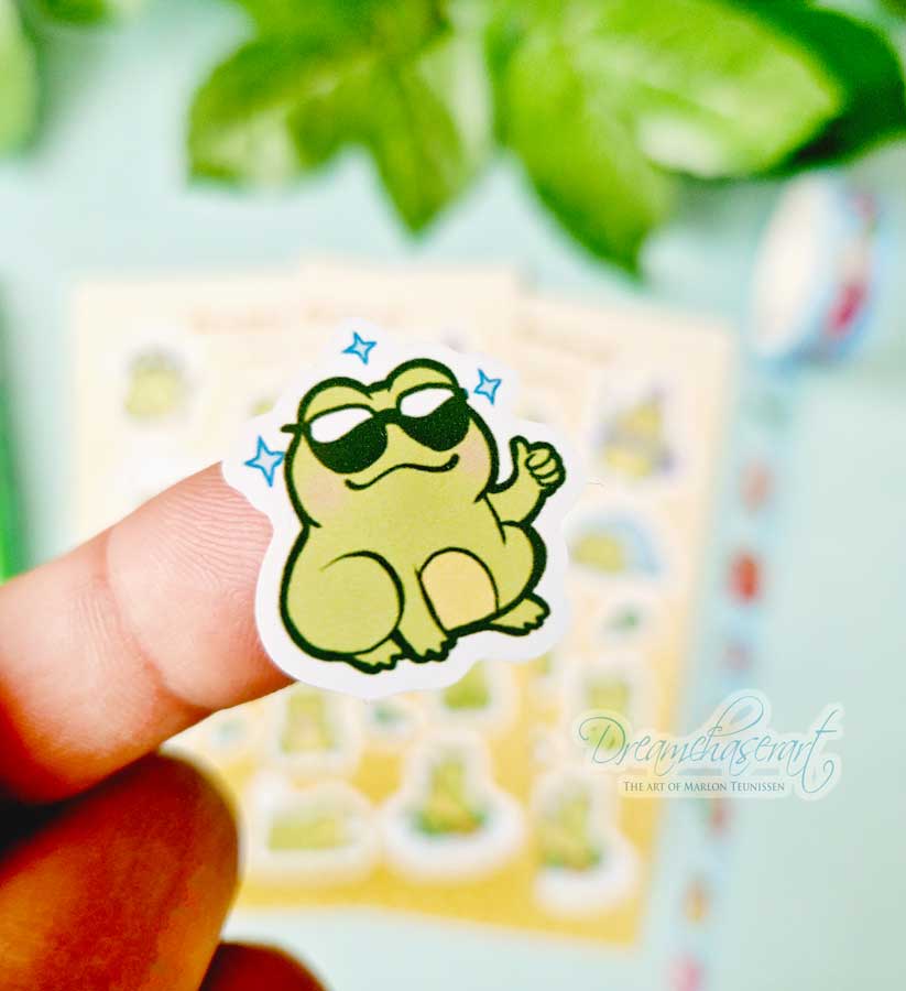 Froggy Friends 2 Sticker sheet