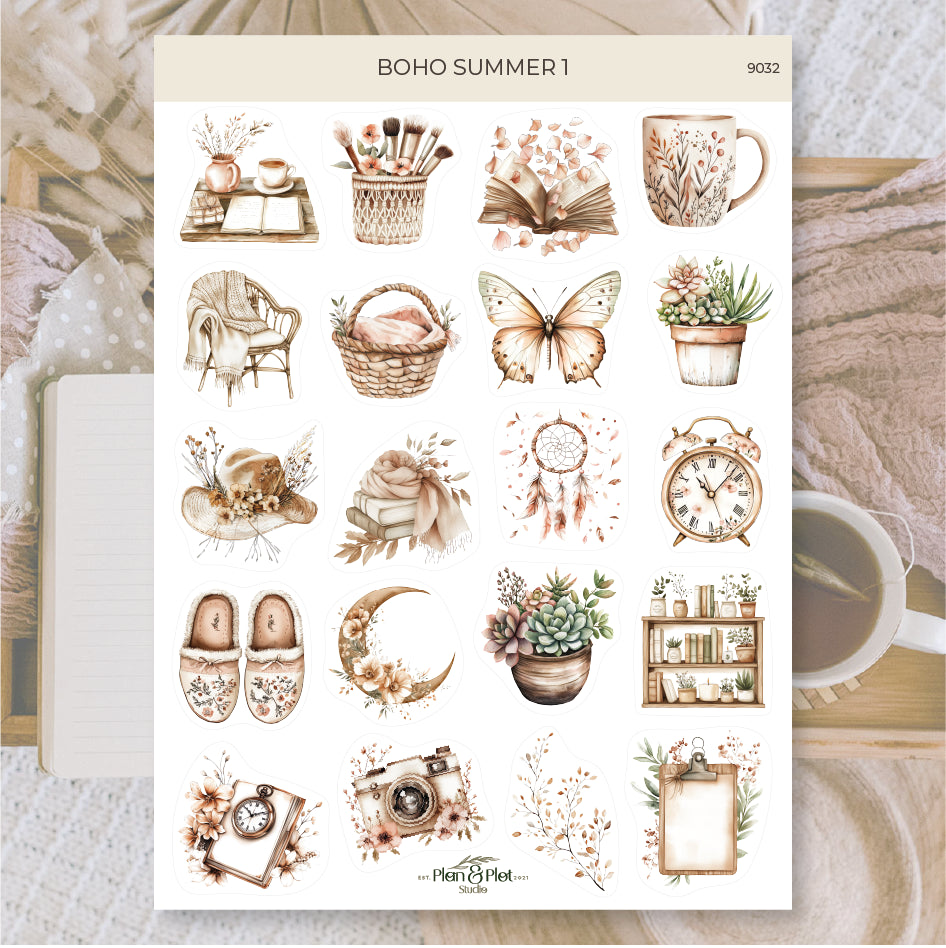 Boho summer 1 Sticker Sheet