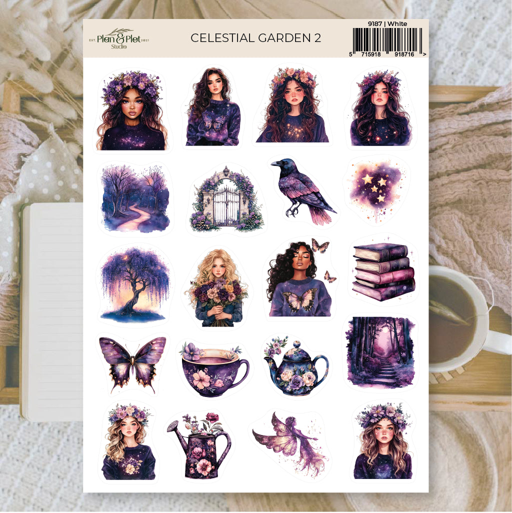 Celestial garden 2 Sticker Sheet