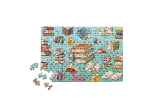 Book Collage Shop Store Mini Puslespill