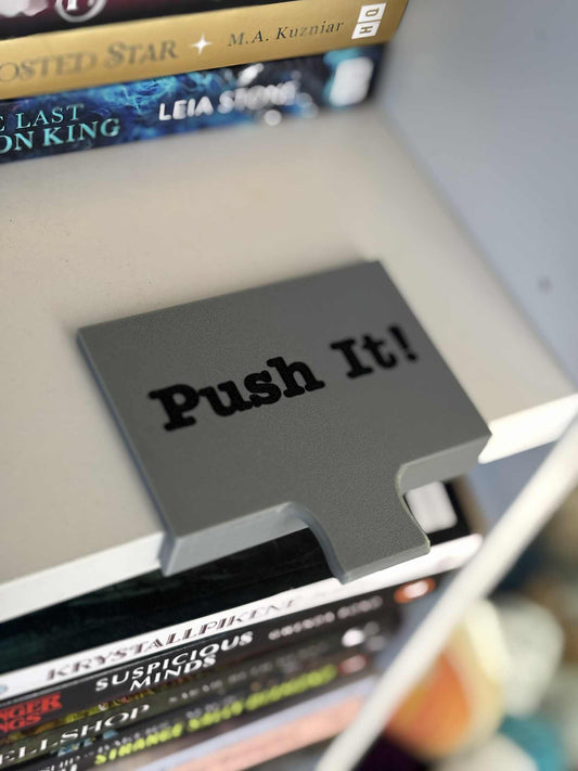 “Push It!” – Bokjusterer for bokhylle