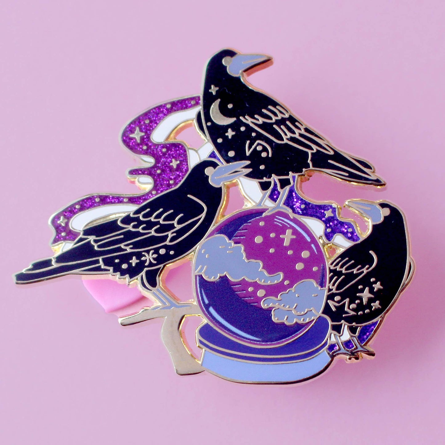 Mystical Rooks Enamel Pin