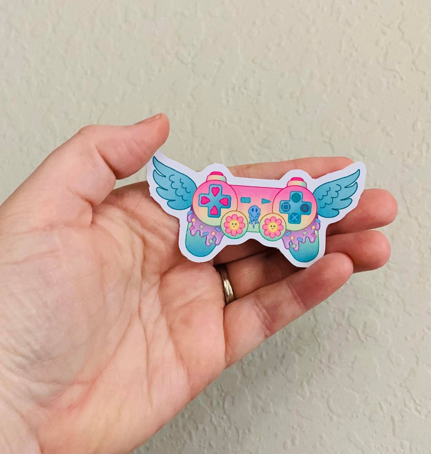 Controller with Wings- Gamer Sticker