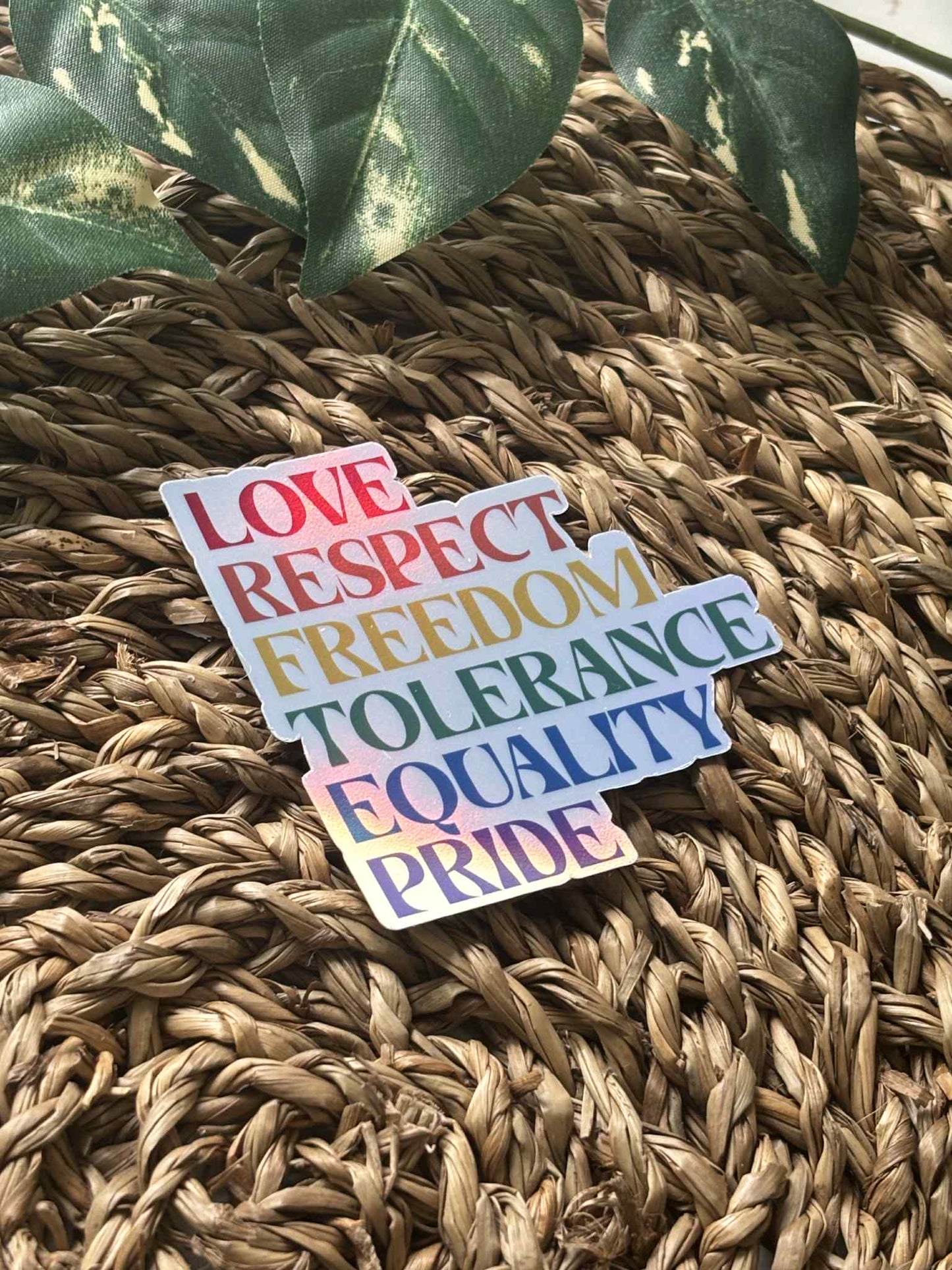 Love Respect Freedom Sticker