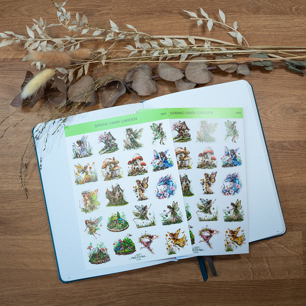 Spring fairy garden 1 Sticker sheet