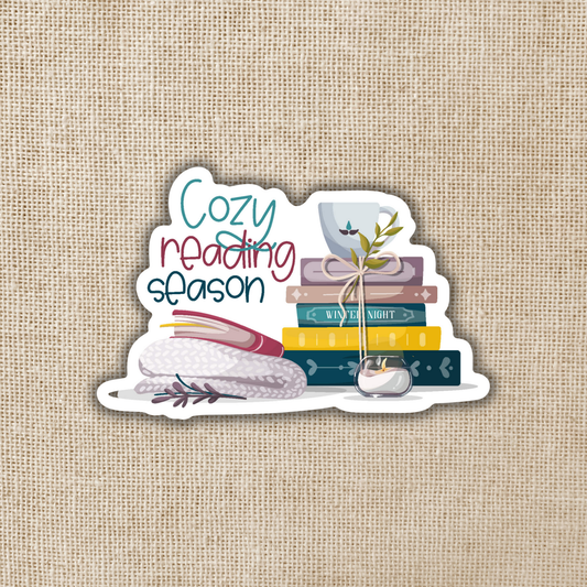 Cozy Reading Season Sticker