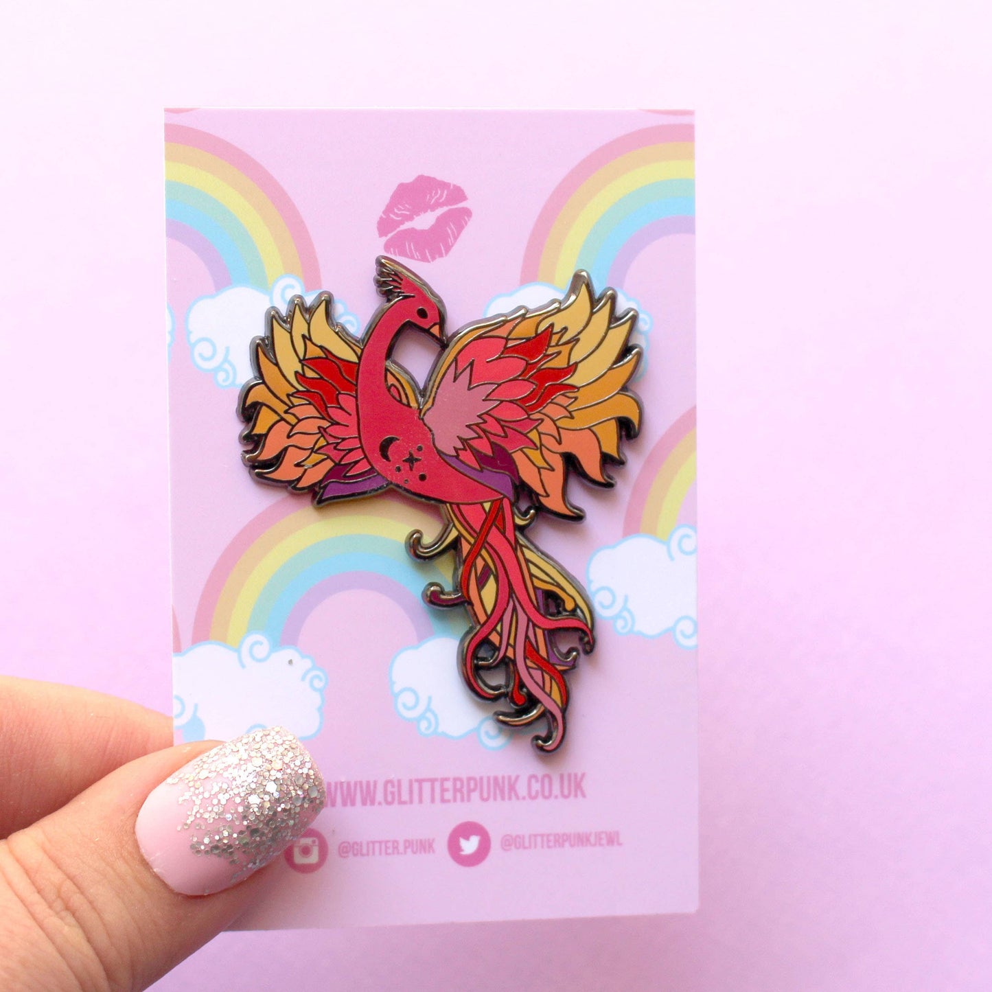 Phoenix enamel pin