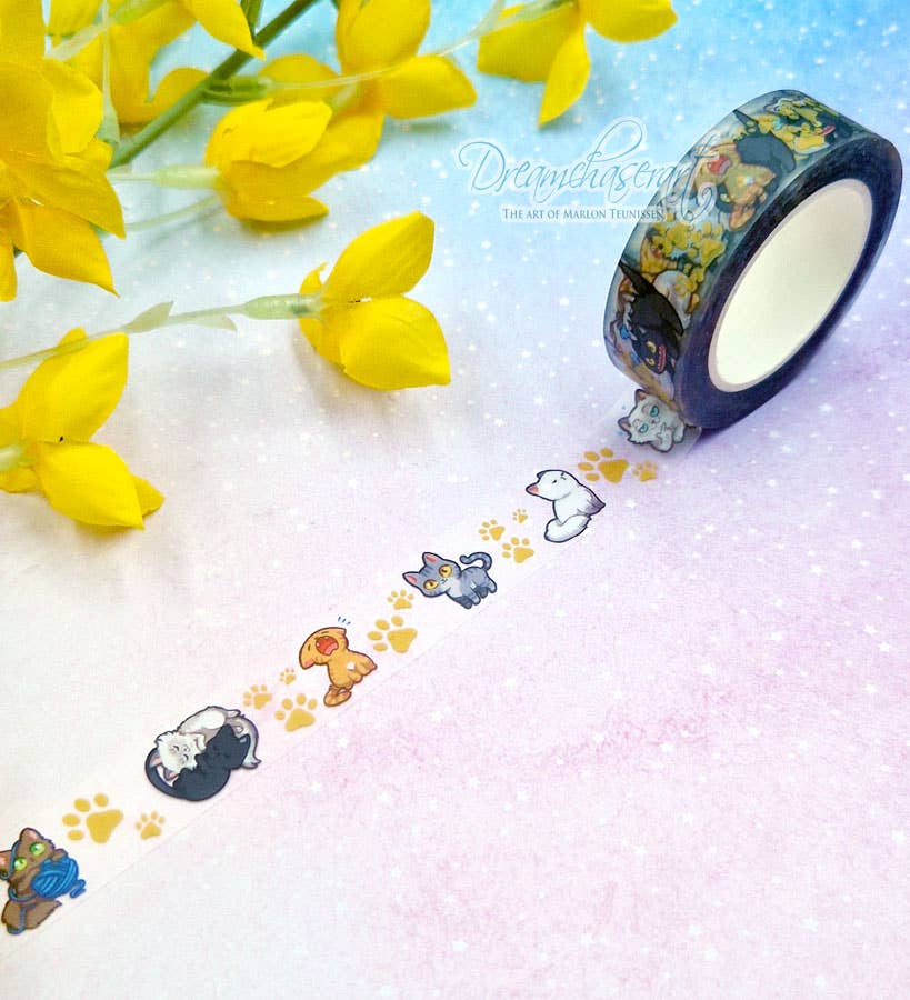 Kitty Cats clear transparent Washi Tape