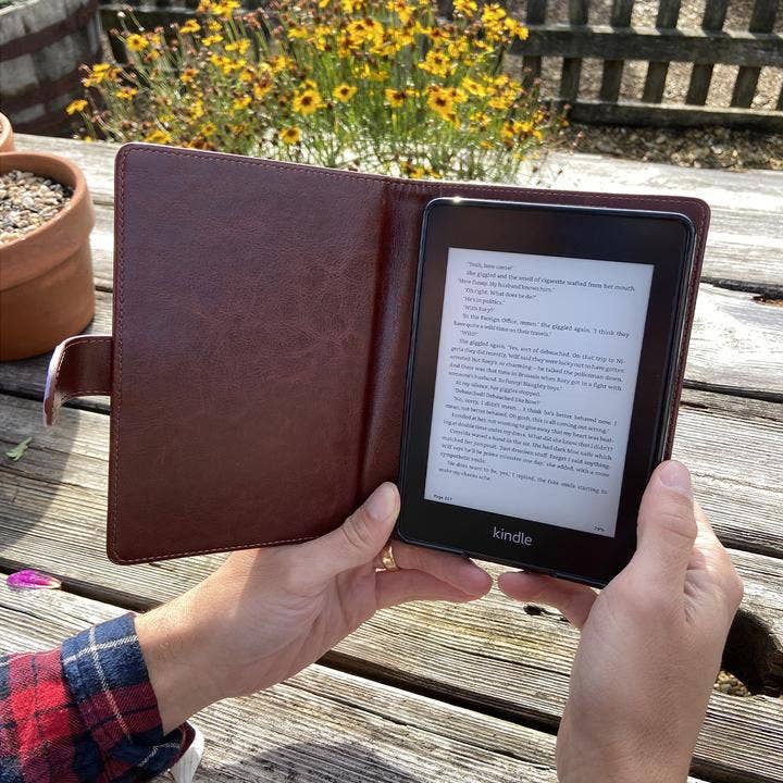 My Book Floral Green - Deksel til Kindle & lesebrett