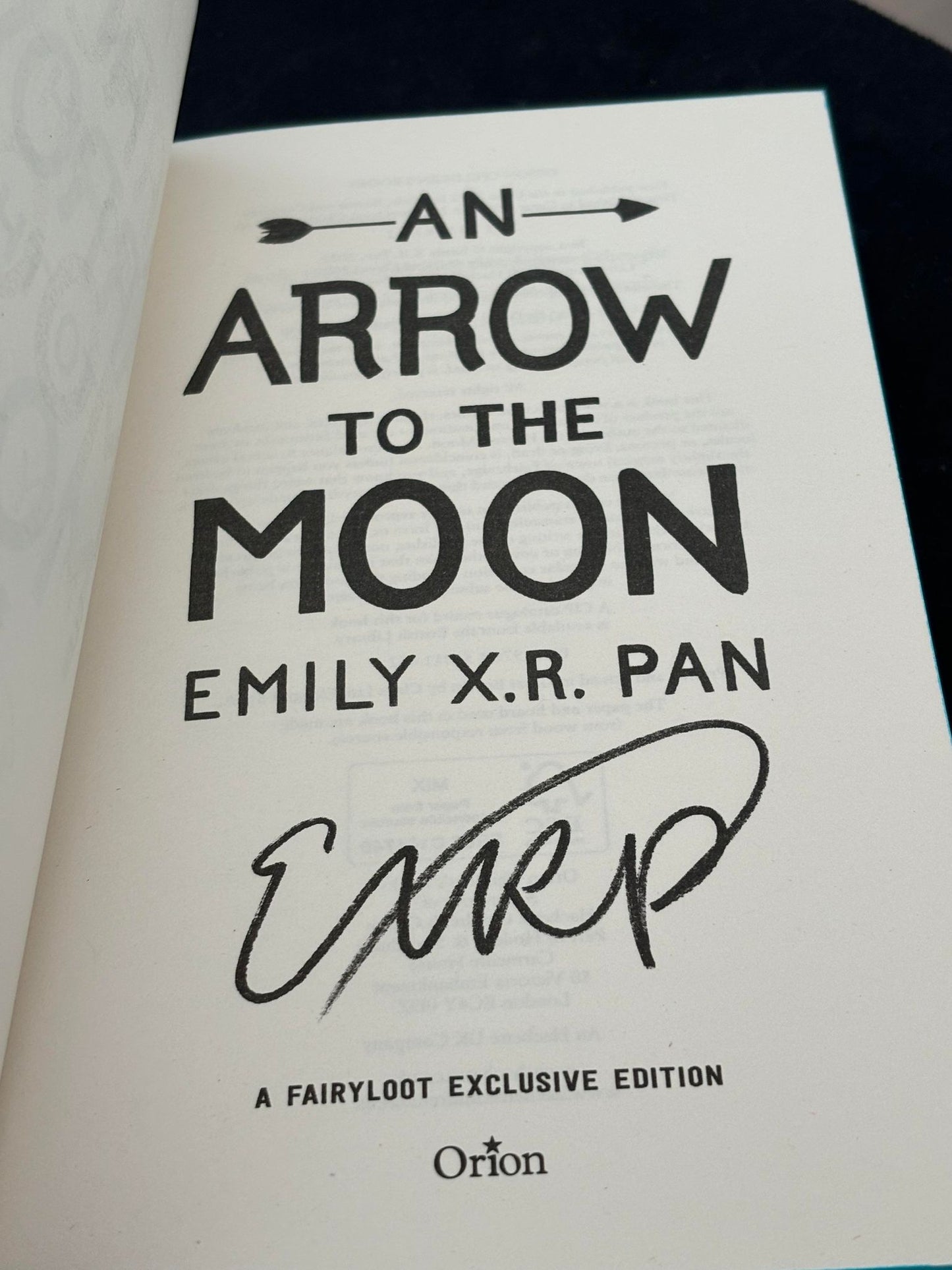 An Arrow to the Moon - Emily X.R. Pan (Pre-Loved)