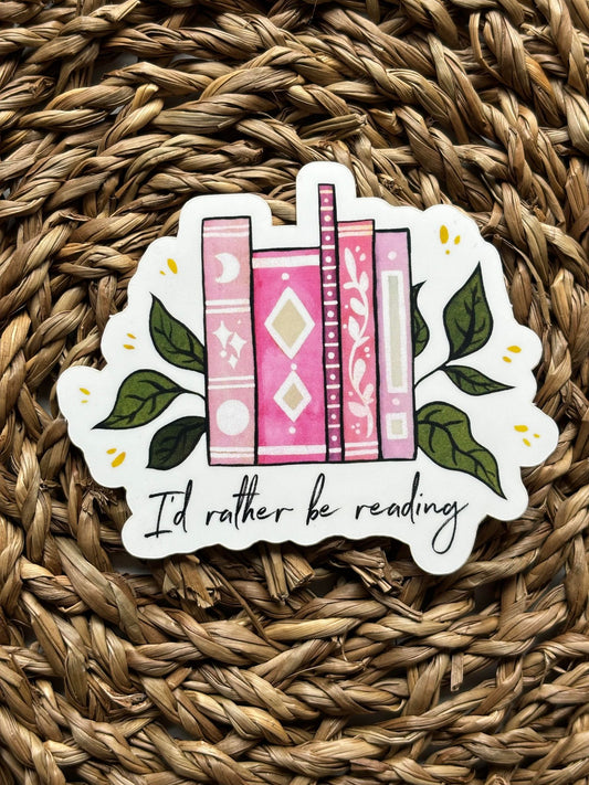 Pink Books Sticker - Ellen Wilberg