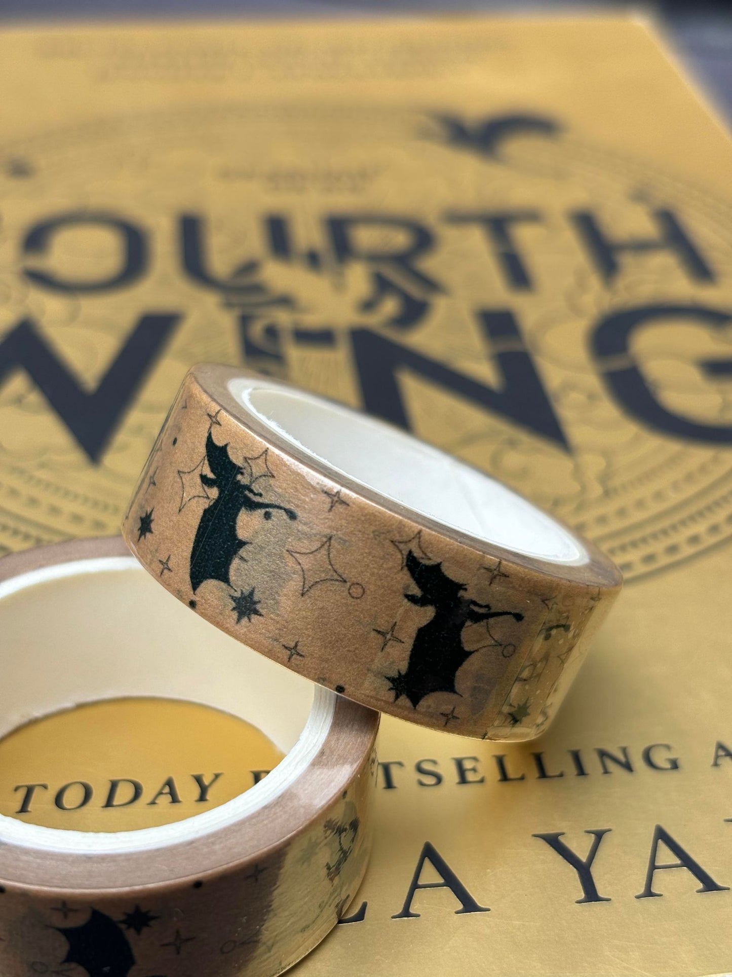 Bookish Washi Tape - Fourth Wing Inspirert