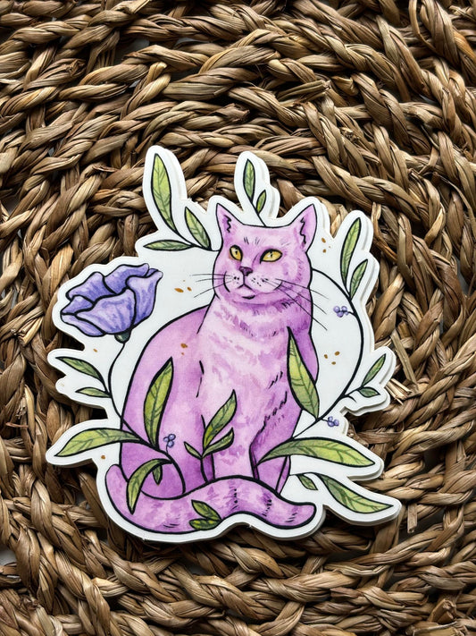 Pastel Kitty Sticker - Ellen Wilberg