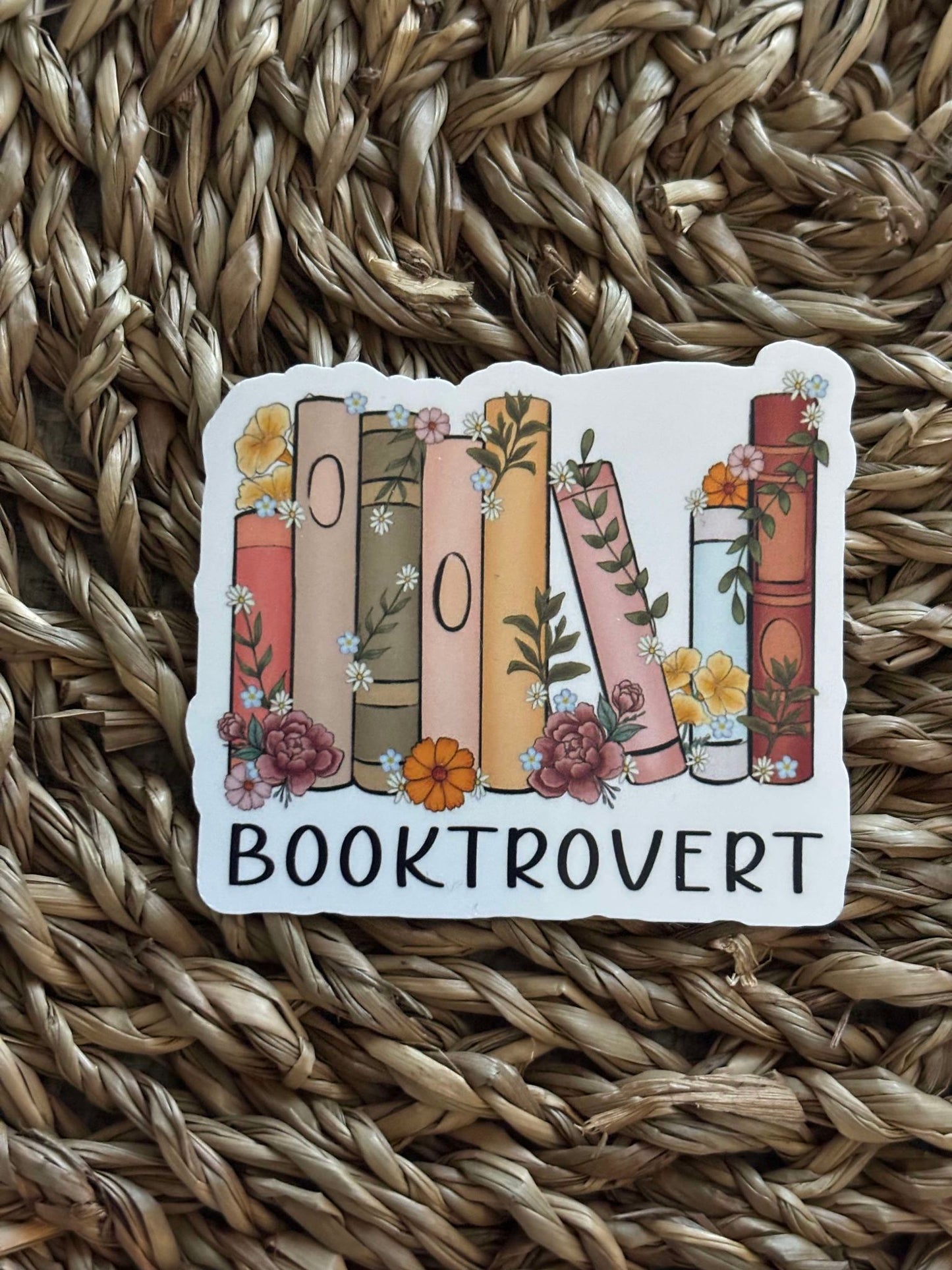 Booktrovert Bookstack Sticker