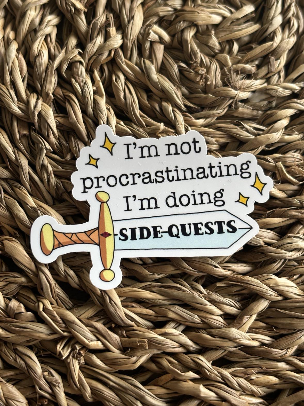 I'm doing Side Quests Sticker