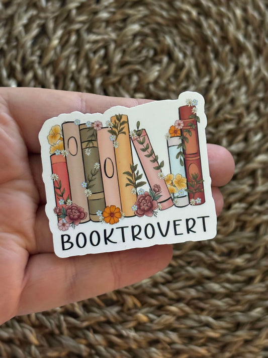 Booktrovert Bookstack Sticker