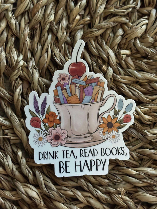 Tea & Books Sticker